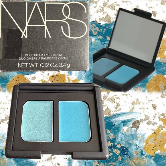 Nars Cream To Powder Intense Hues Non-Creasing Eyeshadow Duo-Burn It Blue - Picture 1 of 5